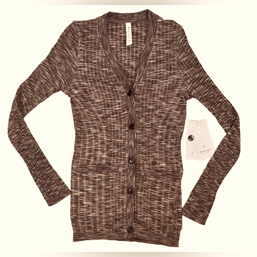 🆕 Athleta | Revolve Cardigan | Ribbed Button Front | Lightweight Layer